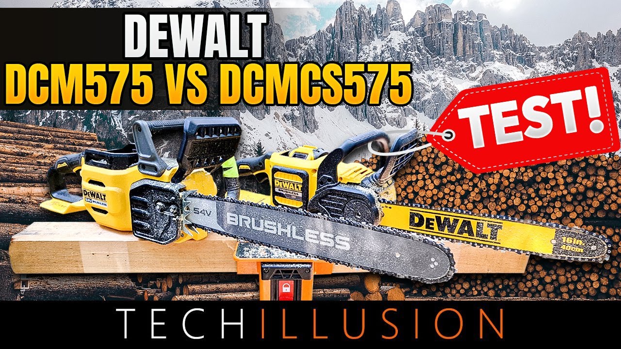 🔥EXTREMETEST: The MOST BRUTAL 54/60V Cordless Chainsaws from DEWALT!😱 DCM575 vs DCMCS575 Comparison