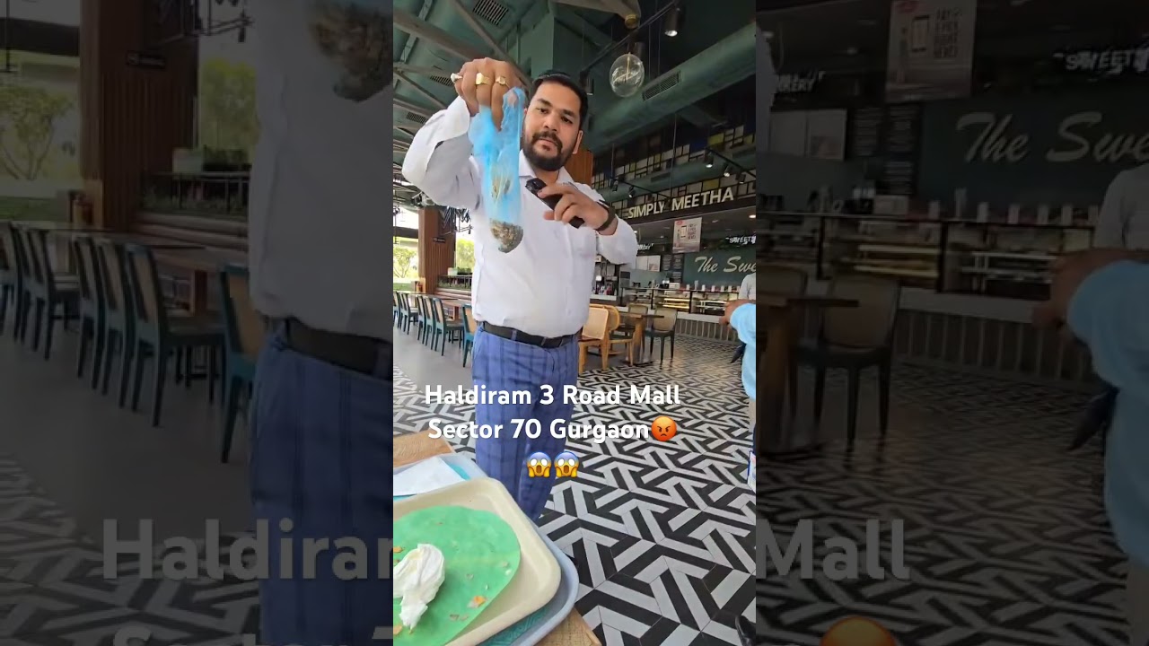 Haldirams staff using surgical head caps as tea strainers. #FoodSafety #Hygiene #haldirams