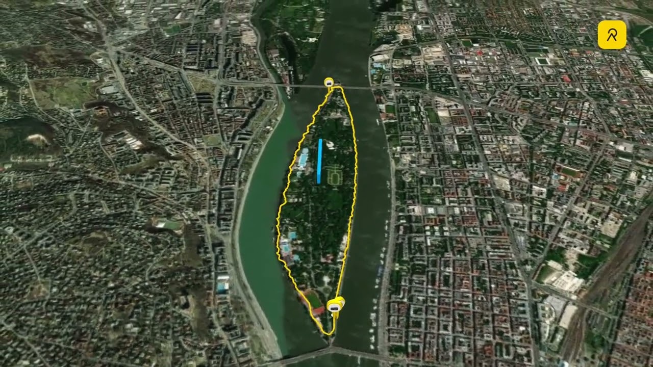 Relive / GeoGo Budapest - Margitsziget kör 5 km - túrázó