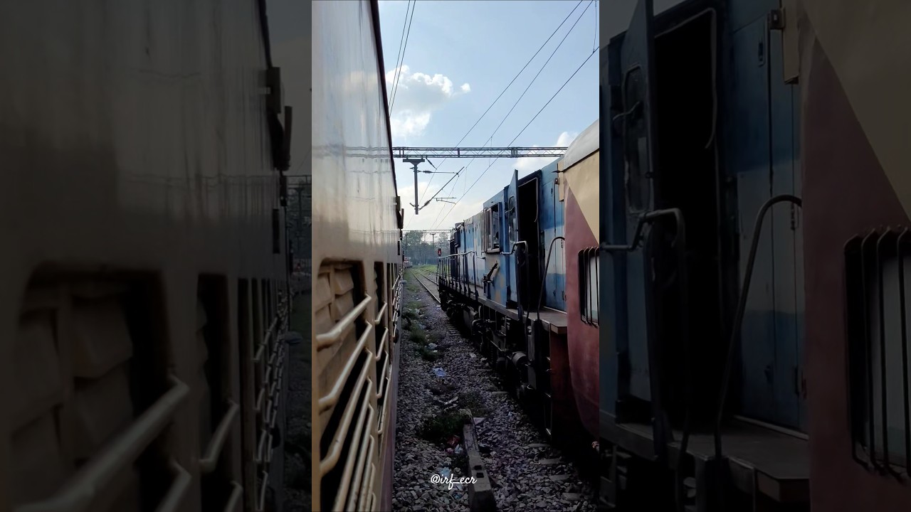 Amv's Wdg3a doing shunting duties in Varanasi Yard 😍🔥 #wdg3a #dieselengine #powerful #indianrailways