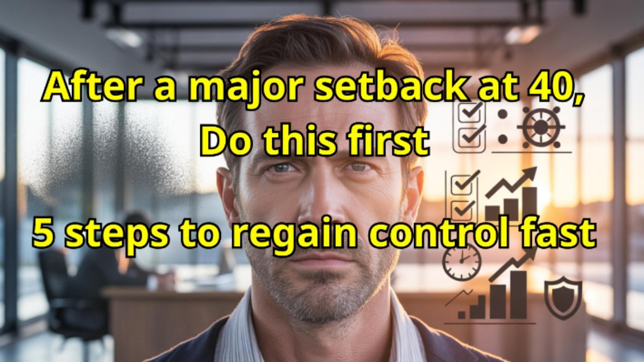 After a major setback at 40, do this first – 5 steps to regain control fast