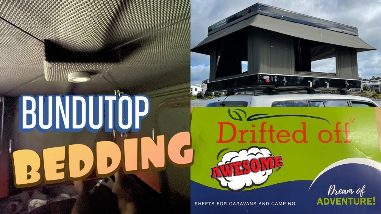 Bundutop Drifted Off 100% Cotton custom sheets and AeroMesh Condensation Mat