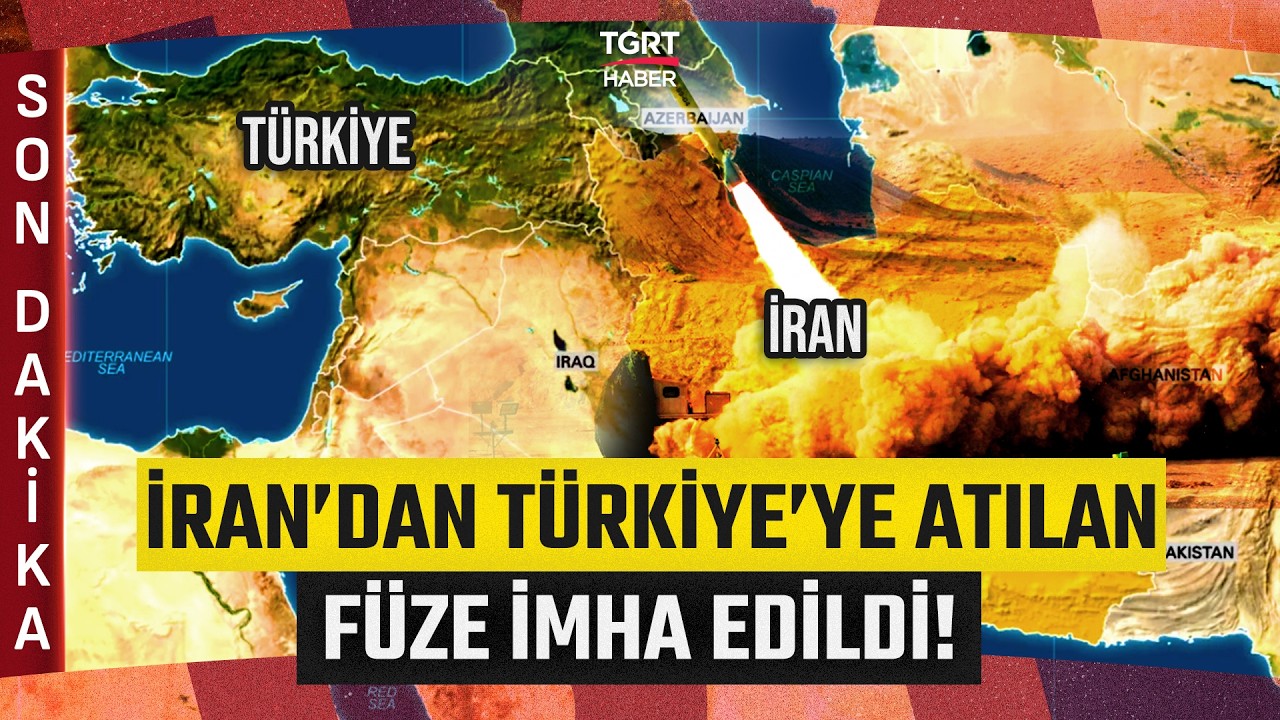 #SONDAKİKA | İran'dan Türk Hava Sahasına Giren Balistik Füze Etkisiz Hale Getirildi! - TGRT Haber