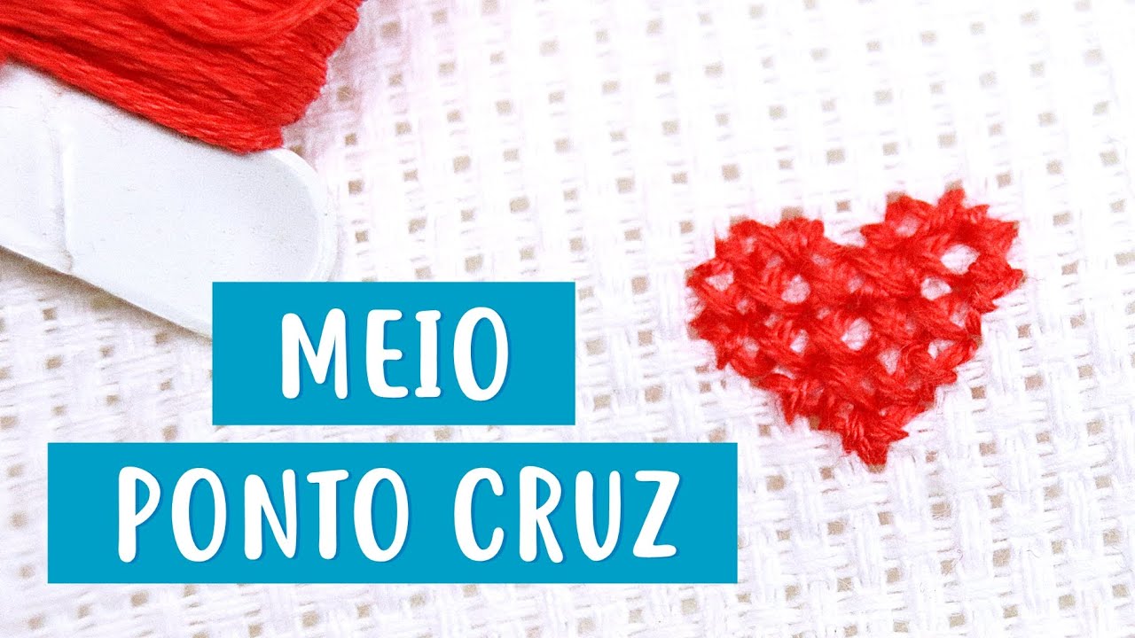 Coração com meio ponto cruz - Wagner Reis