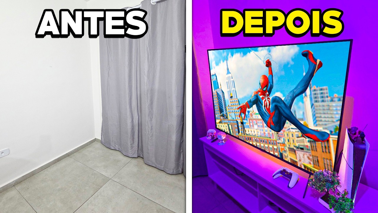 Transformei a Sala do Apartamento em Uma Sala Gamer KK