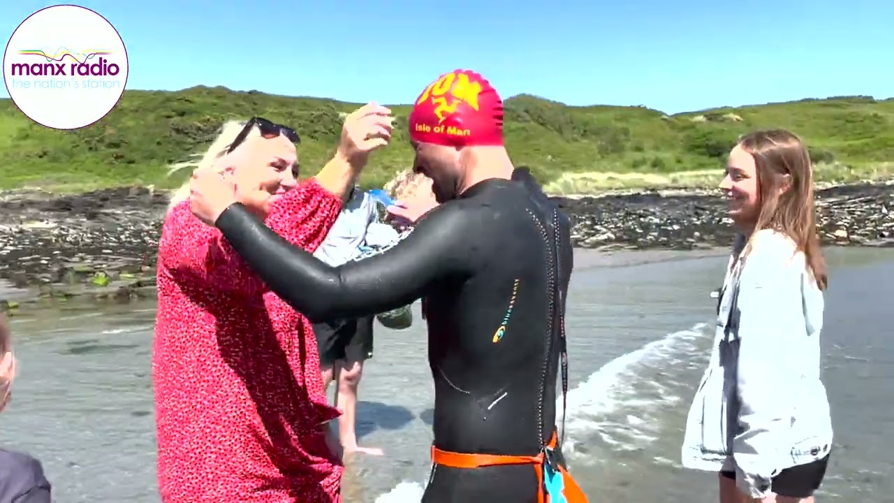 Ex-soldier becomes first person to swim from UK to Isle of Man