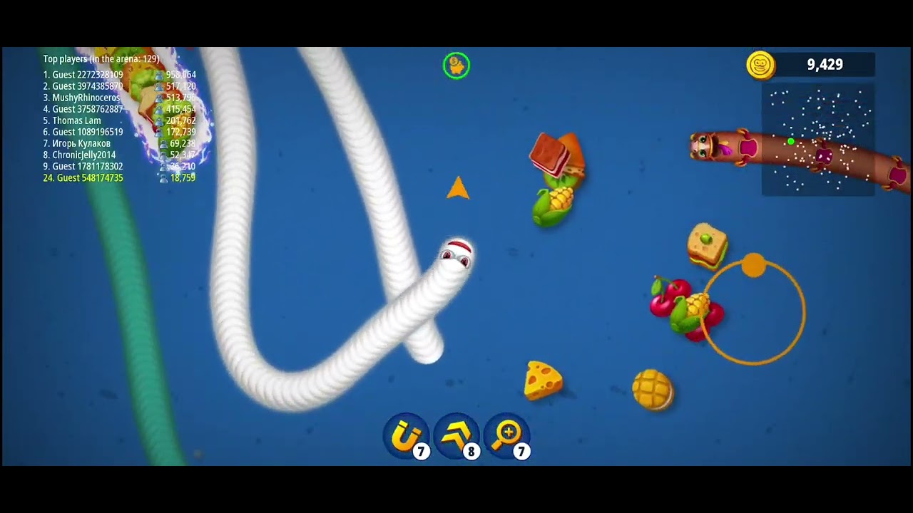 Wormzone mobile game