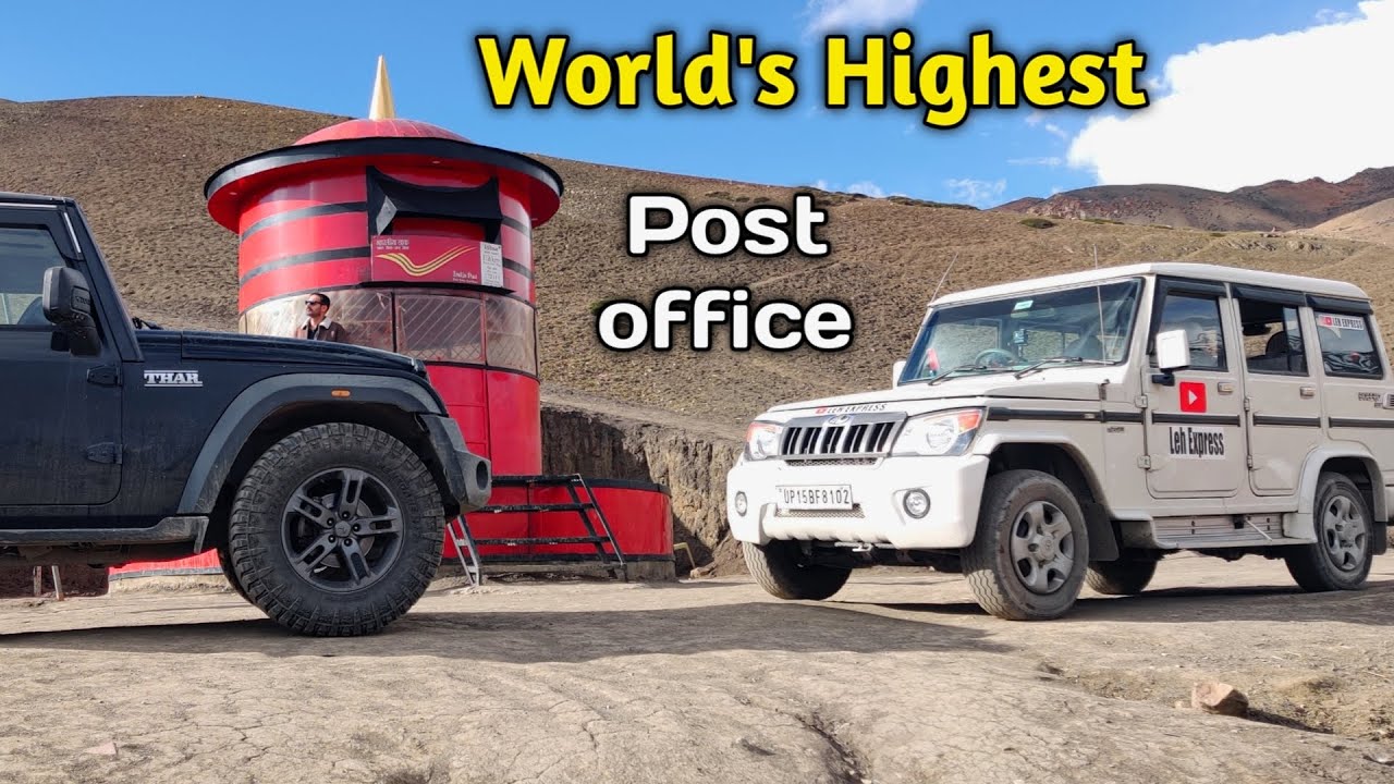We are going to post letters at world's Highest Post Office Hikkim | Spiti Valley | Mahindra bolero