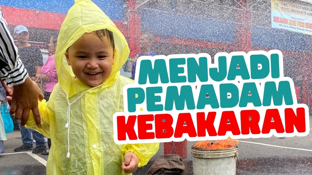 Bermain bersama pemadam kebakaran, NAIK TRUCK DAN MEMADAMKAN API!