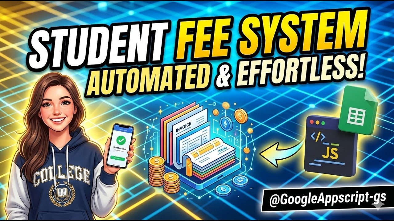 College Fee Management System Google Sheet |  ⁨@GoogleAppscript-gs⁩