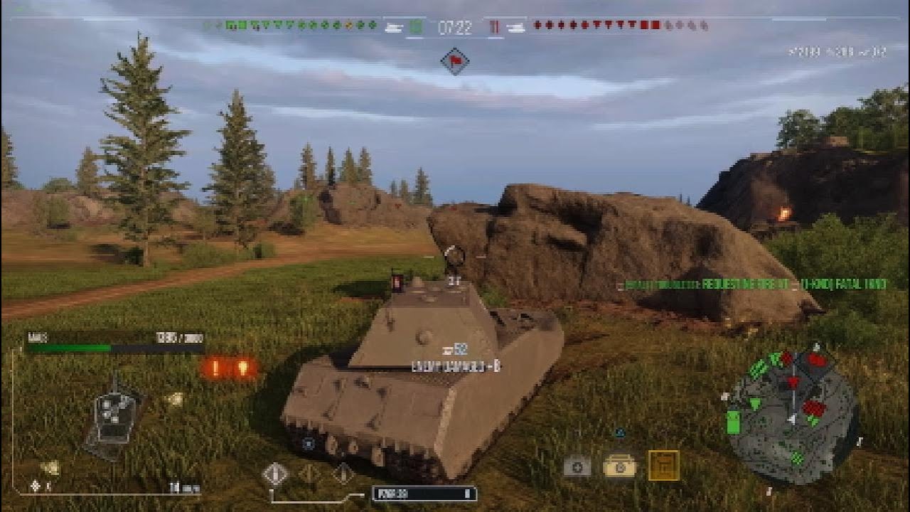 Maus gameplay in 4k. World of Tanks Ps5.