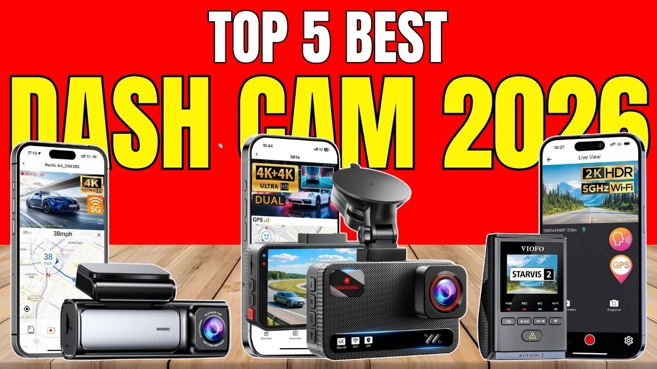 Best Dash Cam on Amazon 2026 🚗 | 4K Front & Rear, GPS, Night Vision & Parking Mode