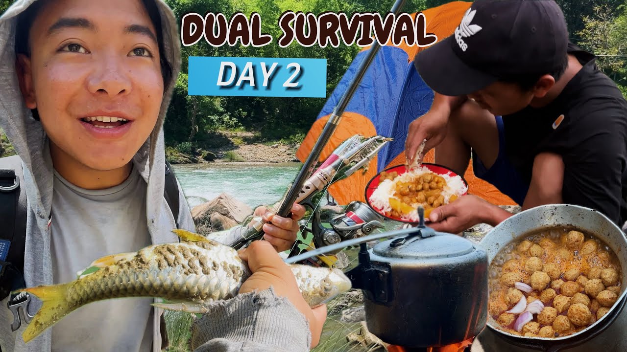 DAY 2 MANI @JUNEGRG LEY BONELESS MASU KHULAYO😂 || SURVIVAL ||