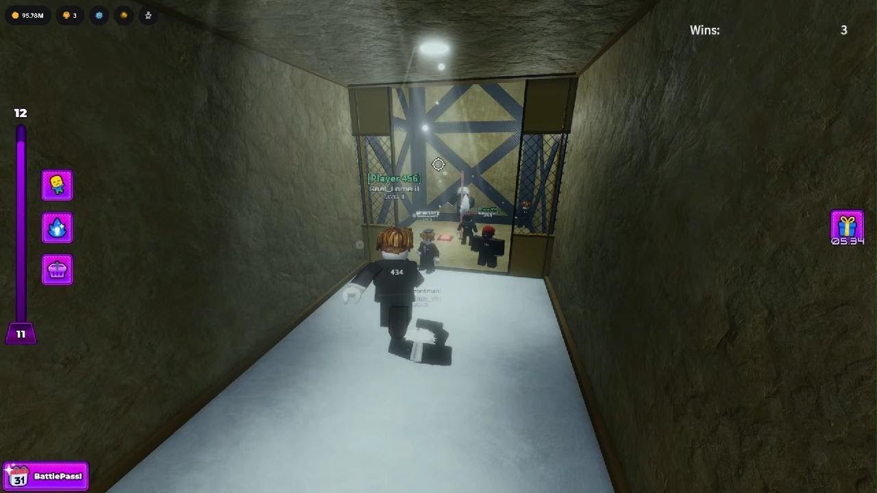 Jugando luchadores en el cielo en roblox