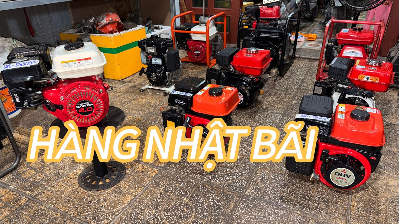 Hàng Nhật Bãi (02/08). Máy Xăng Bơm nước mới 95%, Hàng Sưu Tầm. 