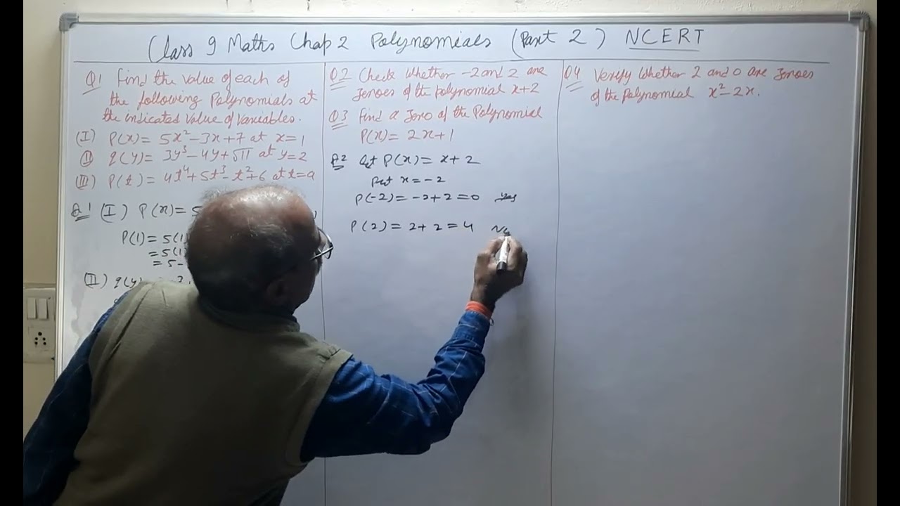Class 9 Maths Chapter 2 Polynomials ( Part 2) NCERT 