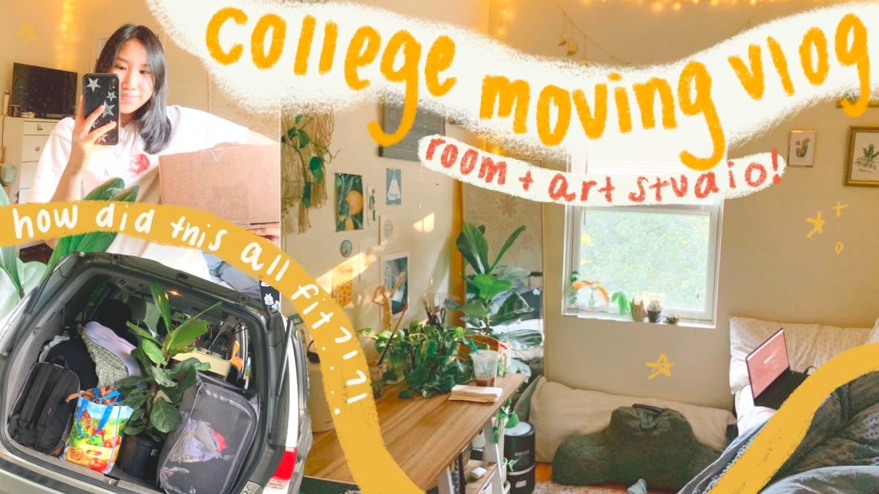 COLLEGE MOVE IN VLOG | Moving My Little Art Studio to School + Ikea Haul ★ (Studio Vlog 05)