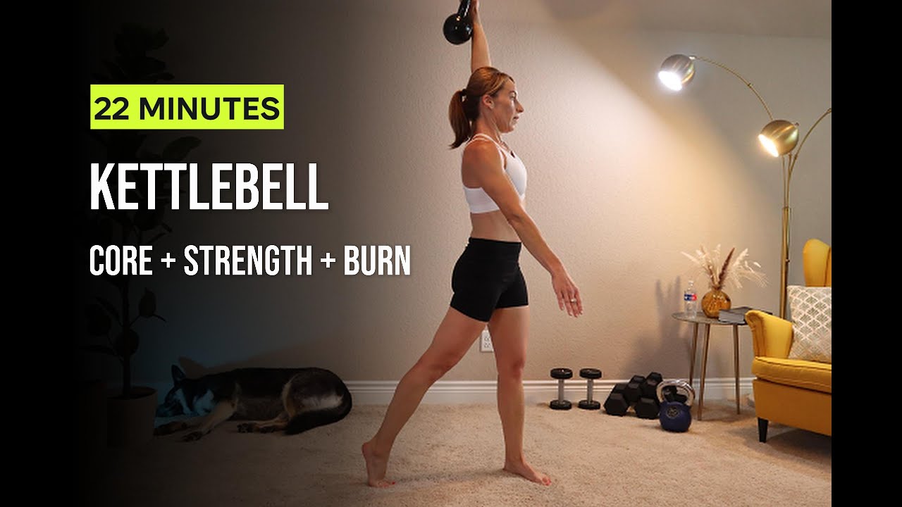 22-Minute Kettlebell Full Body Workout | Strength + Core + Flow