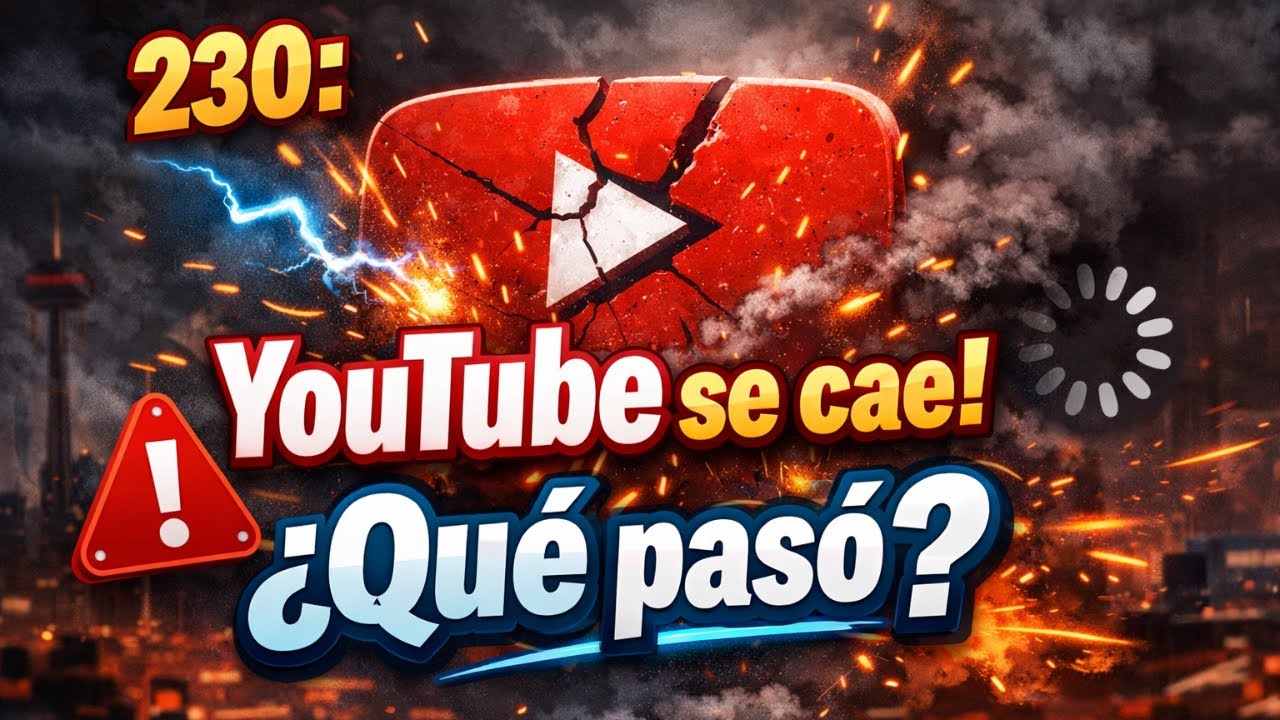 230: ¡YouTube se cae! ¿Qué pasó?