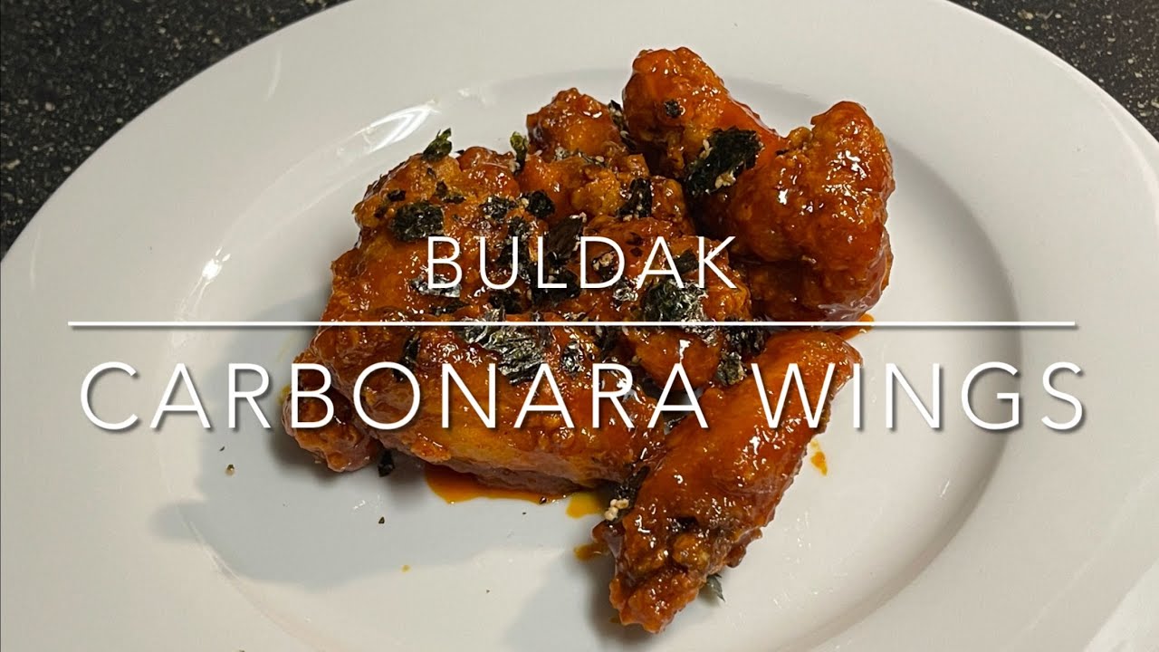 Buldak Carbonara Chicken Wings