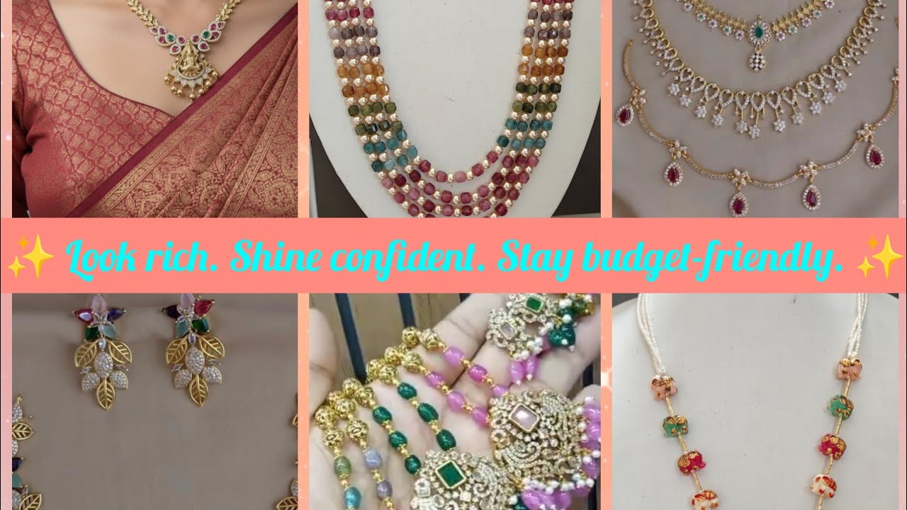✨one gram gold jewellery with budget friendly ✨#festivejewellery#shorts#viral#youtube#wholesale