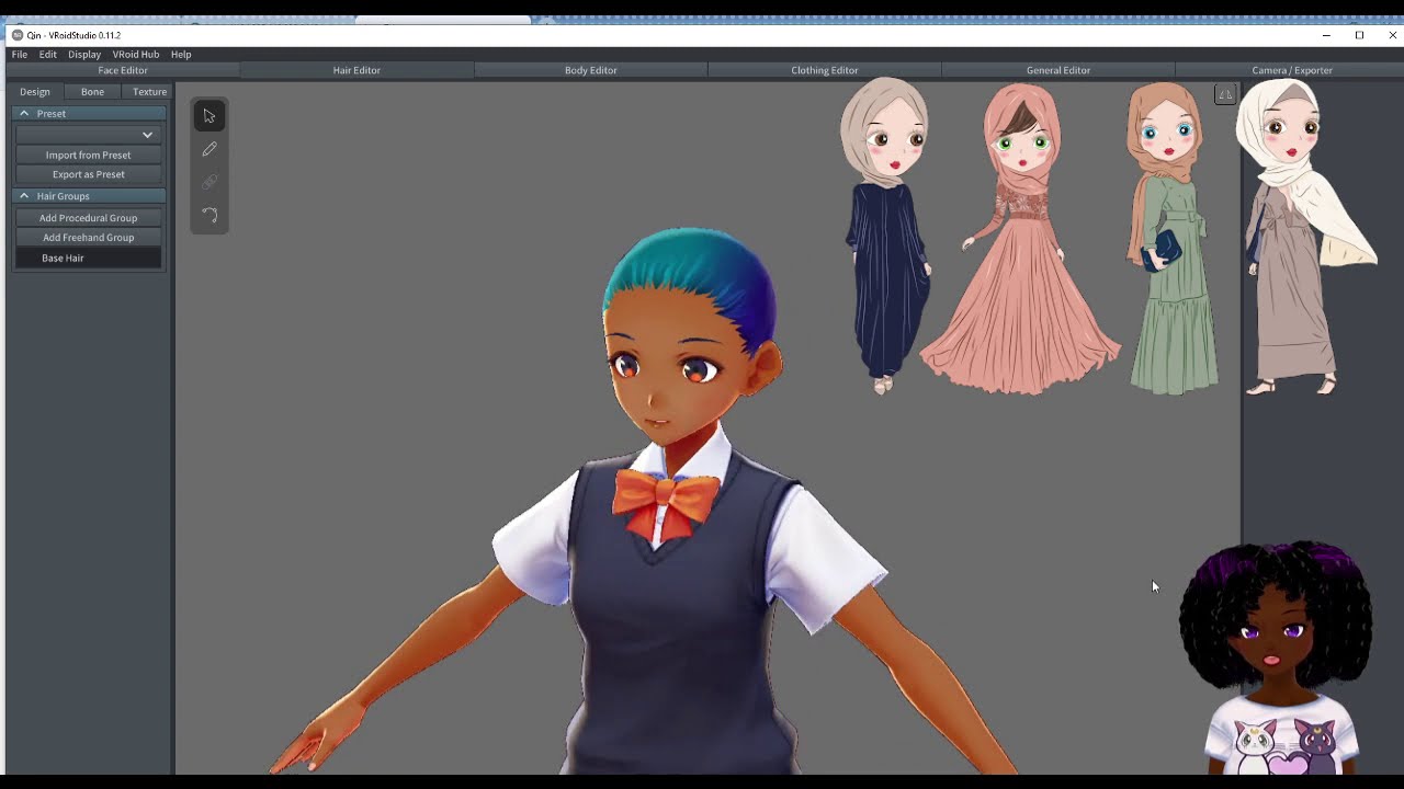 Creating a Hijab in Vroid