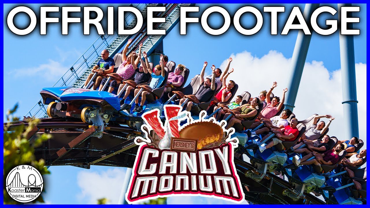 Candymonium | Hersheypark | 4K Off-ride Footage | Non-Copyright | 2023