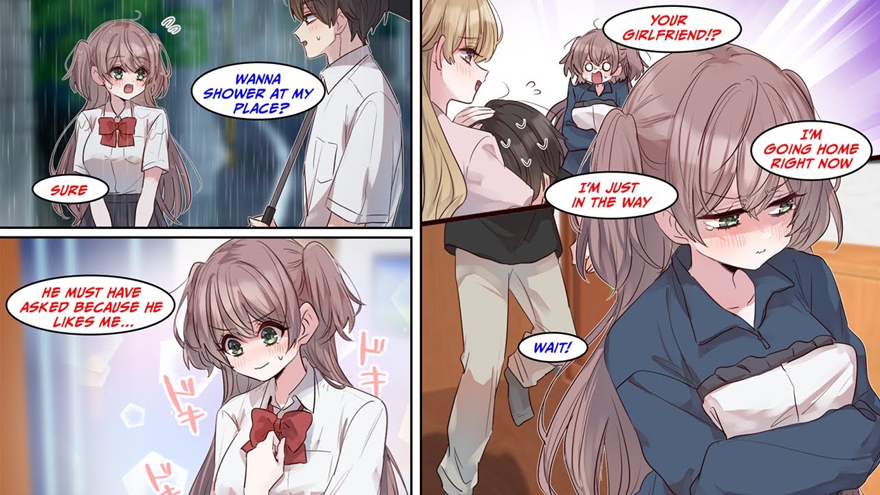 [Manga Dub] I brought home the girl who sits next to me in class after she got drenched in the rain