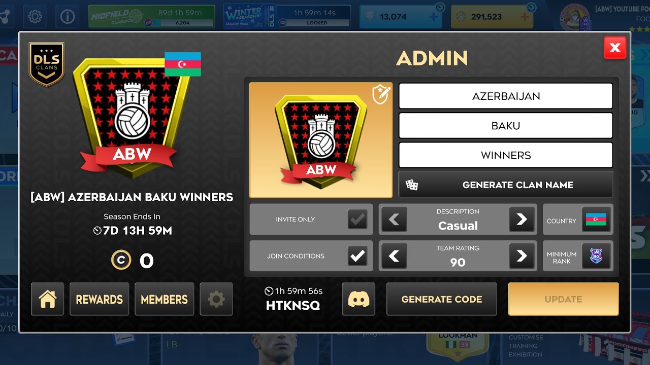 🥳I've Opened A New Clan In DLS 26 &bull; You Can Join &bull; Dream League Soccer 2026