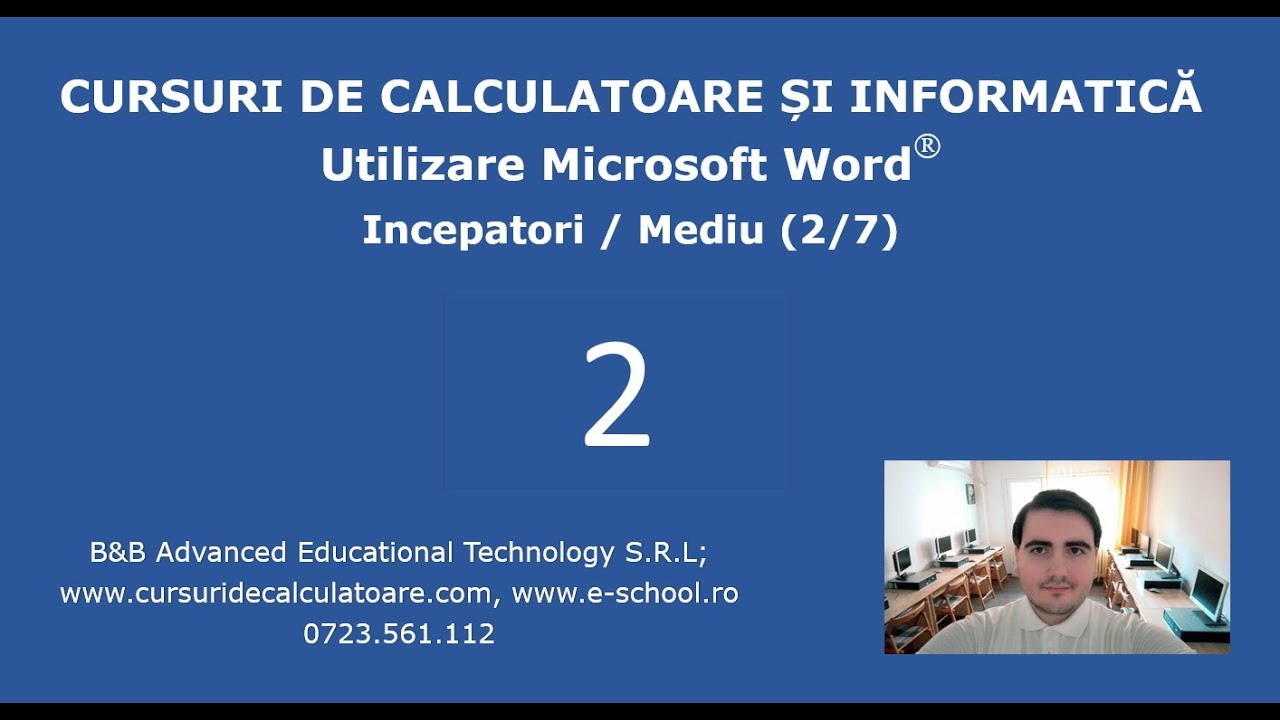 Cursuri Word incepatori -2- Office 2016 - Copy, Paste, Save, Liste, Format painter