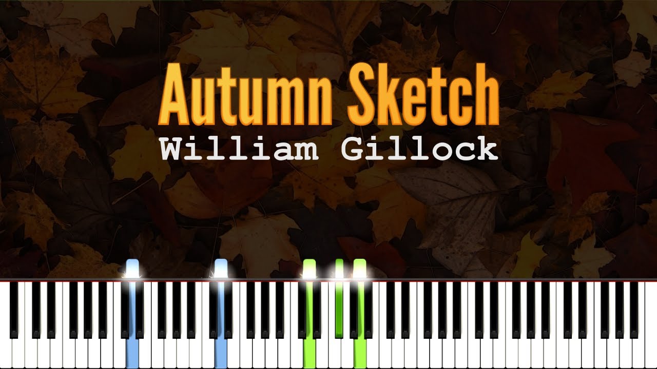 Autumn Sketch - William Gillock | Piano Tutorial | Synthesia | How to play