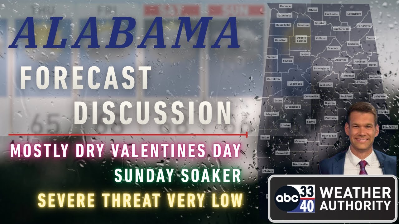 THE ALABAMA WEEKEND- Rain for all, Severe Storms Unlikely