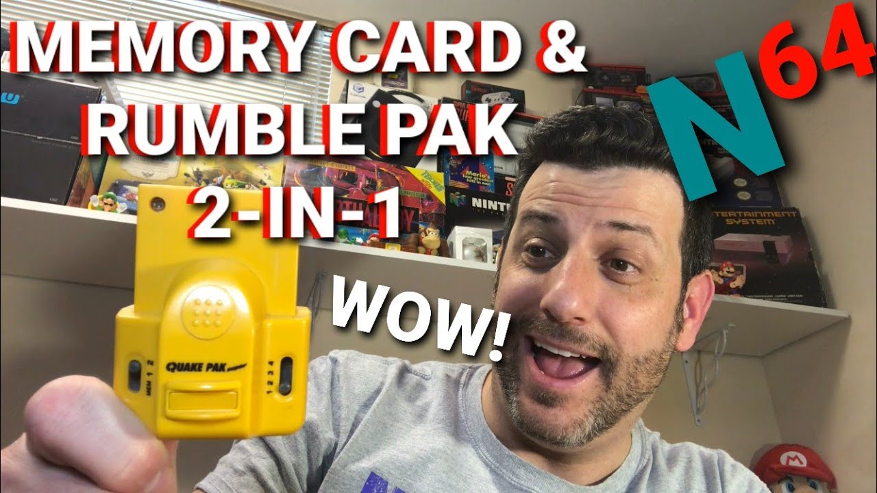 Комплект N64 Rumble и карта памяти - Pelican Quake Pak Super для Nintendo 64