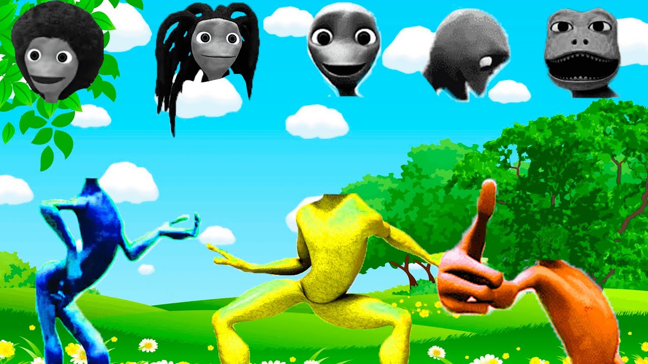 Wrong Heads PATILA and DAME TU COSITA and ME KEMASTE Alien Green El Chombo