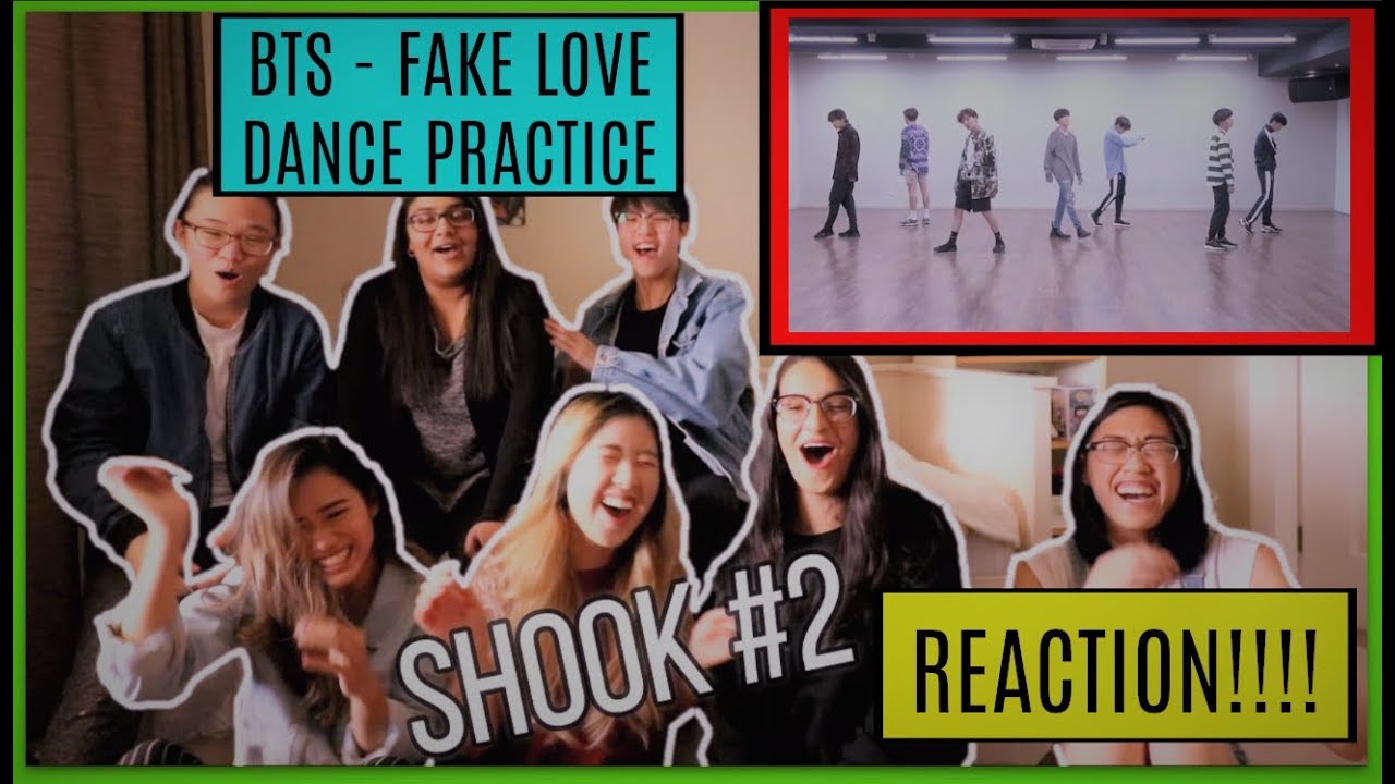 BTS (방탄소년단) - FAKE LOVE - Dance Practice | Fangirling , SHOOK (MASSIVE LOUD GROUP REACTION)
