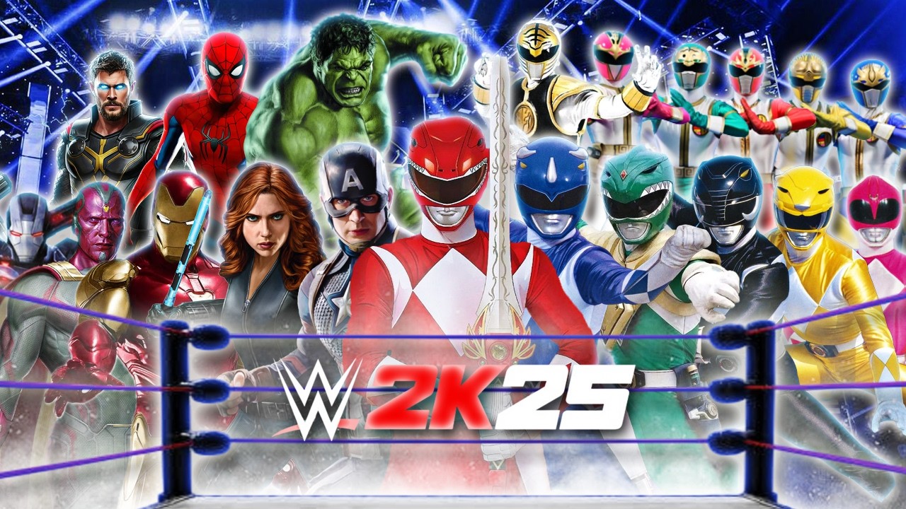 Мстители Marvel против Могучих Рейнджеров | Королевская битва - WWE 2K25