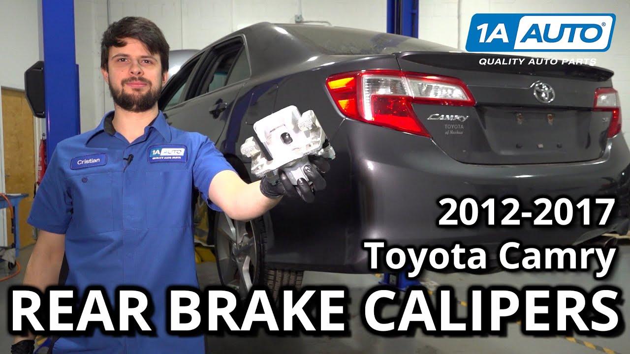 How to Replace Rear Brake Calipers 2012-2017 Toyota Camry