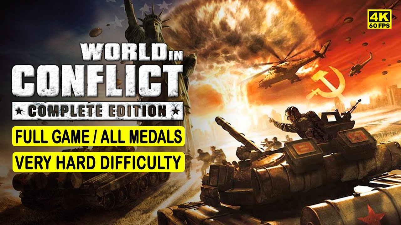 WORLD IN CONFLICT &bull; 100% FULL GAME &bull; VERY HARD DIFFICULTY &bull; 4K 60FPS