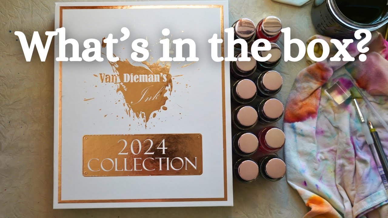 Swatching the Van Dieman's 2024 Fountain Pen Ink Collection