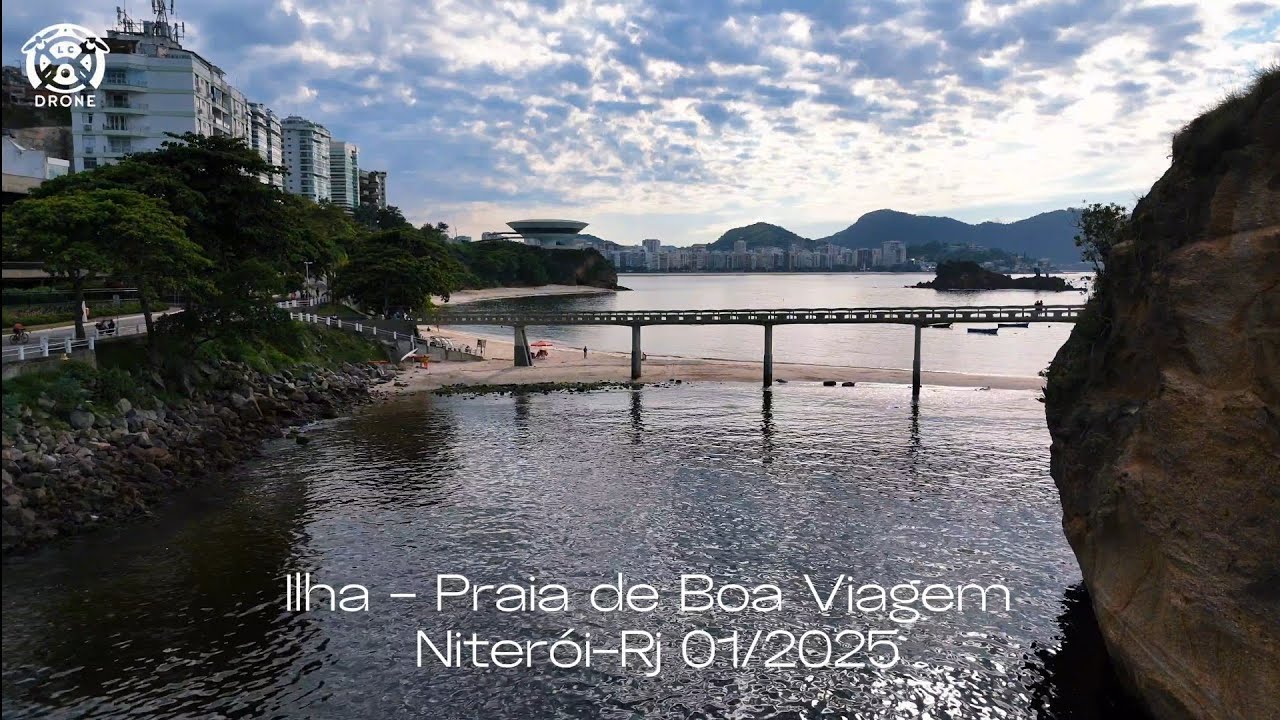 Voo Praia/ Ilha de Boa Viagem Niteroi-RJ (MAC)  01/2025 Drone 4k -  DJI Mini4Pro