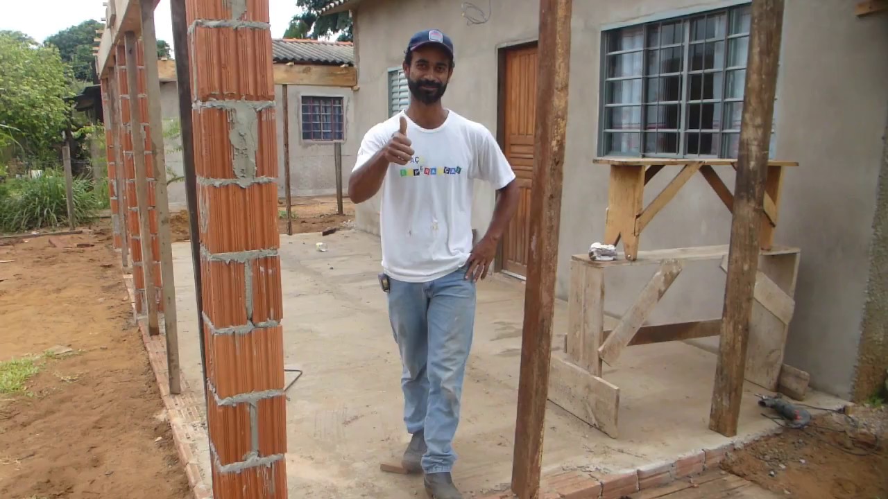 PEDREIRO INVENTA PILAR DE TIJOLO ISTO É INÉDITO NA CONSTRUÇÃO VEJA