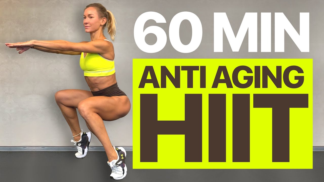 60 MIN INTENSE FULL BODY CARDIO HIIT // Anti-Aging Workout At Home