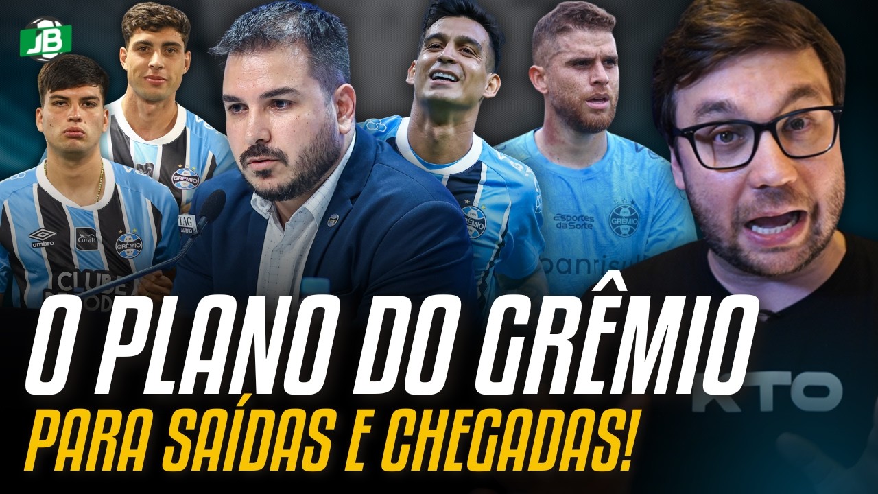 🟦 DIRIGENTE DETALHA PLANO DE SAÍDAS E CHEGADAS DE JOGADORES NO GRÊMIO