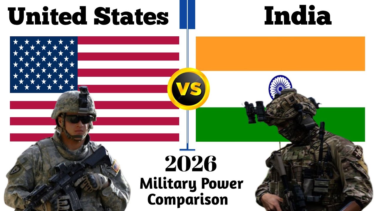 USA vs India Military Power 2026 | Army, Navy, Air Force Comparison | Who Is Stronger?