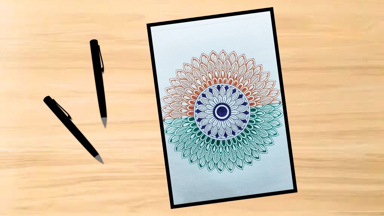 Republic Day Mandala Art | How to Draw Mandala Art for Beginners | @RahulGuha26
