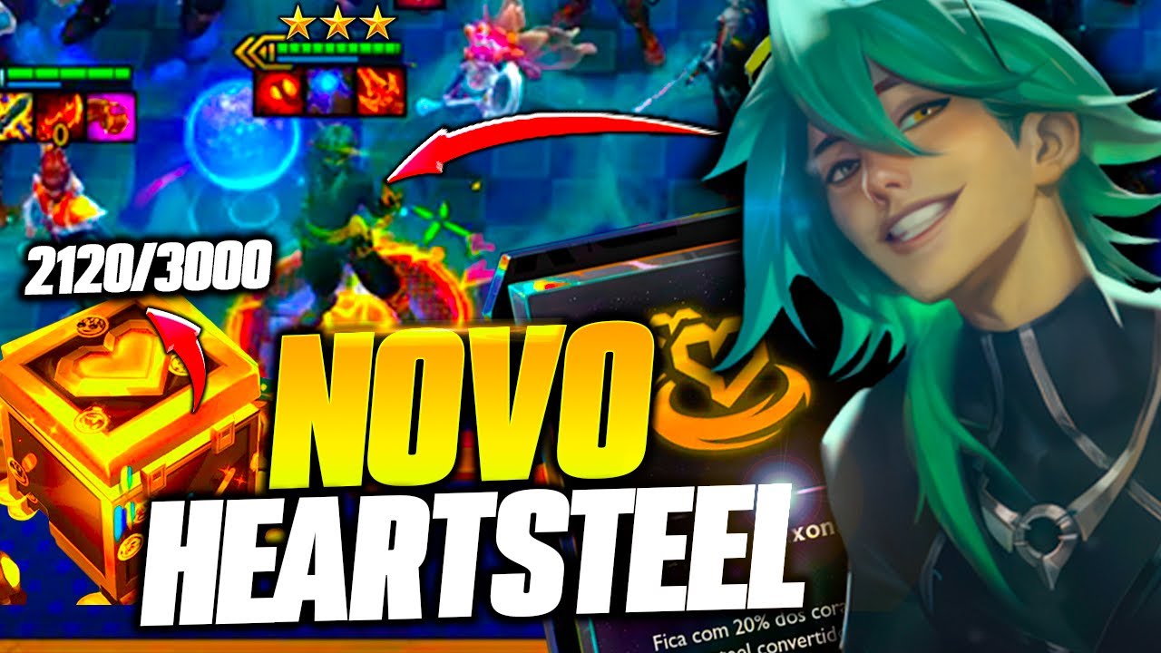 FECHEI EZREAL⭐⭐⭐COMP DO TIGRINHO HEARTSTEEL PAGA MUITO COLOQUEI 15 PERSONAGENS PATCH 14.1 TFT SET 10