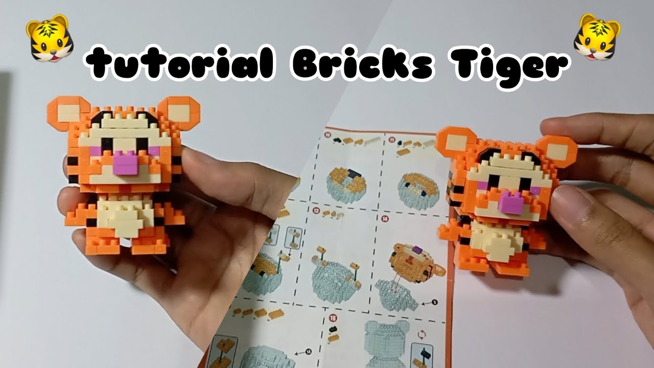 tutorial Bricks Tiger 🐯 | 021 | building blocks | mini lego