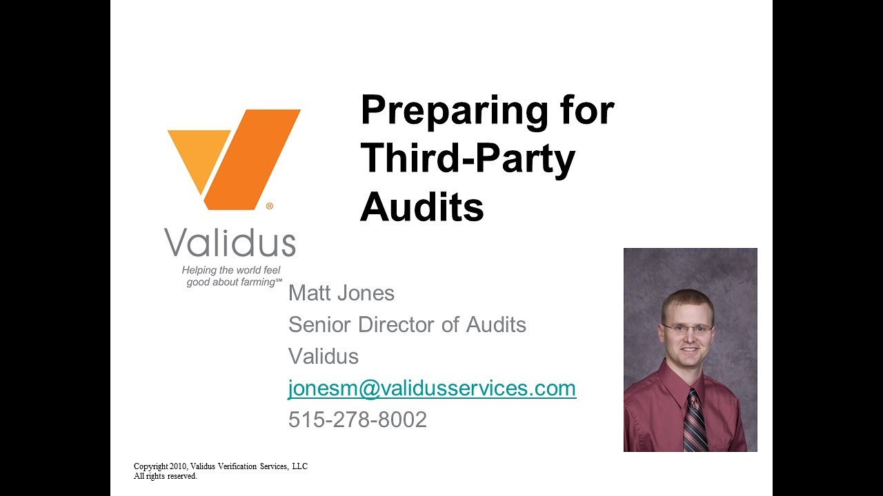 Preparing for Third Party Audits