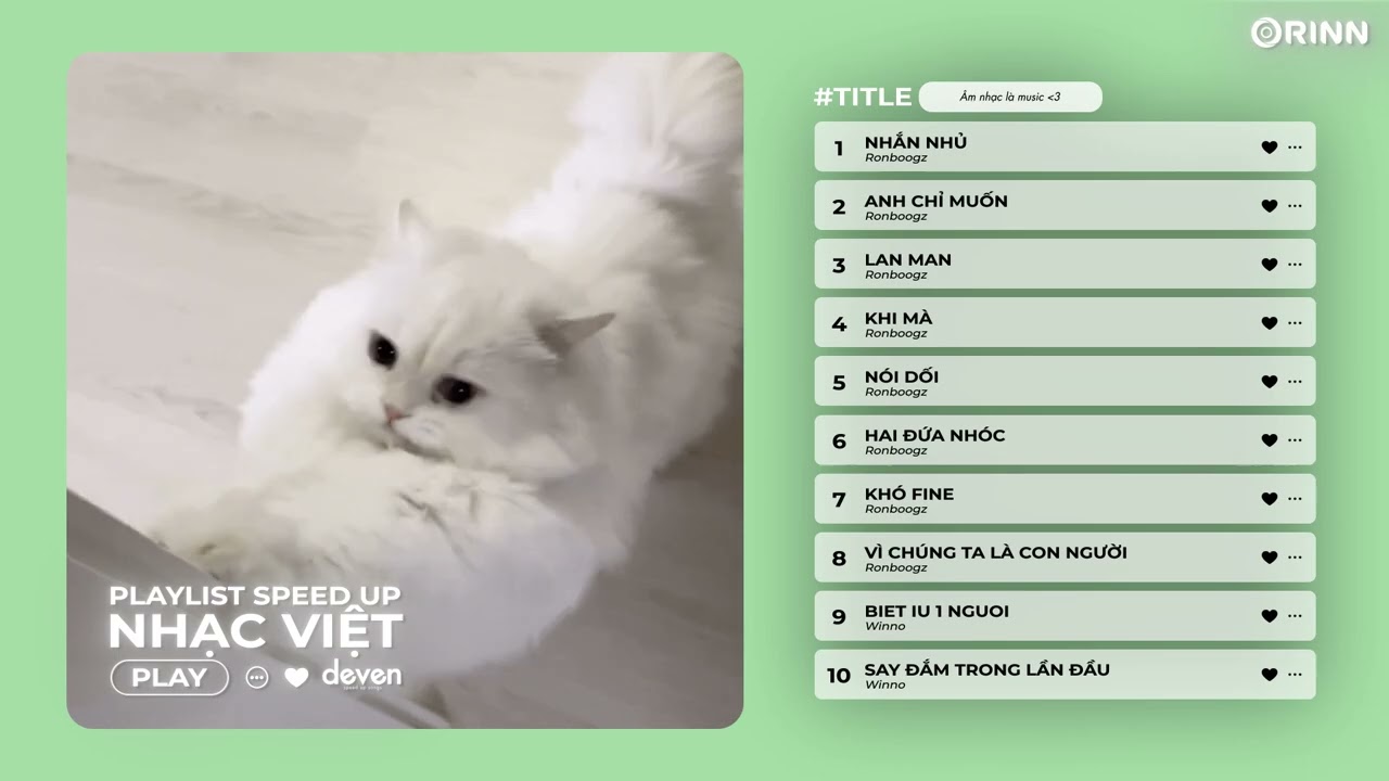 Playlist Nhạc Speed Up Chill v&agrave; Y&ecirc;u Đời - Nhắn Nhủ, Anh Chỉ Muốn, Lan Man, Khi M&agrave;, N&oacute;i Dối | Deven