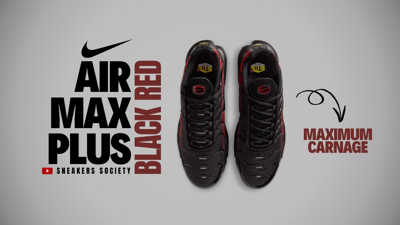 BLACK & RED 2025 Nike Air Max Plus | DETAILED LOOK + PRICE